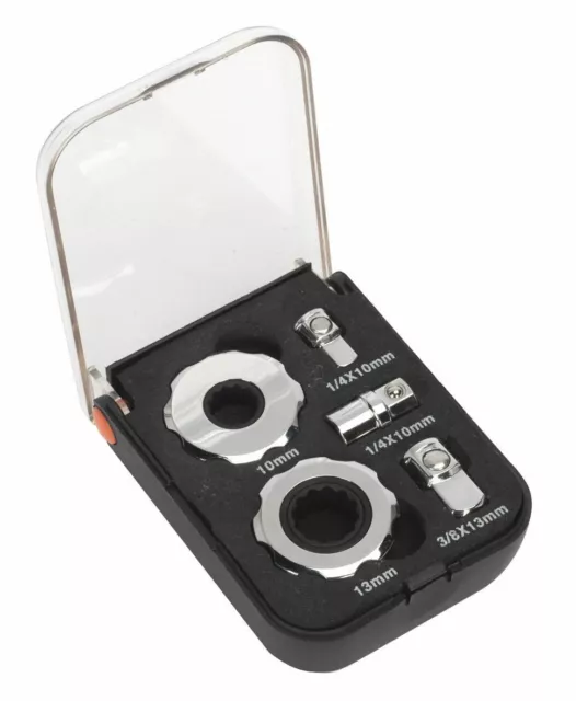Sealey AK6959 Palm Ratchet Set 5pc 1/4" & 3/8"Sq Drive