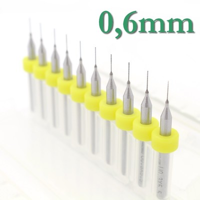 10x pulitore UGELLI 0,6mm 3d per Ultimaker Makerbot mk8 mk10 Micro DRILL 