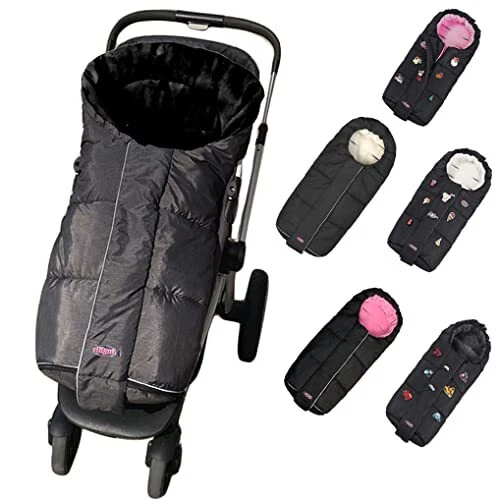 German Designed Winter Tour Waterproof Stroller footmuff-Classic black