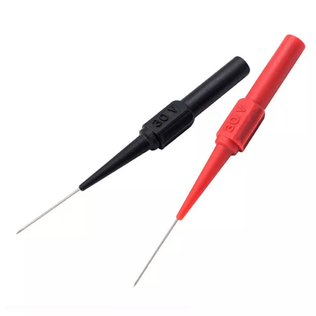 2pcs Multimeter Test Leads Extention Back Probes Sharp Needle Micro Pin