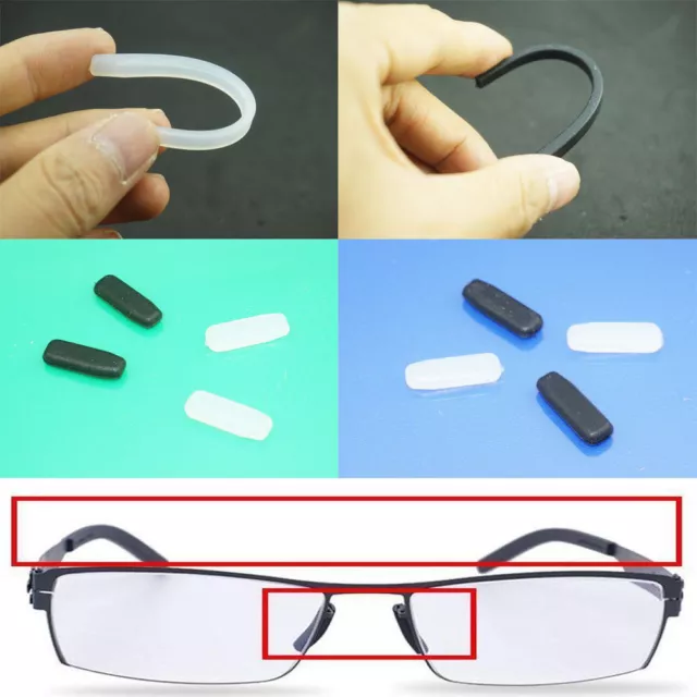 Replacement Nose Pads for ic! Berlin Glasses Sunglasses Snap In Push On Silicone