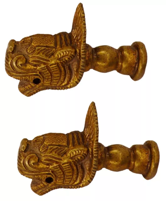 Lion Door Handle Victorian Style Handmade Brass Drawer Wardrobe Pull Knobs BA976