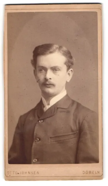 Photography Otto Johnsen, Döbeln, width str. 331, bourgeois gentleman with upper lip