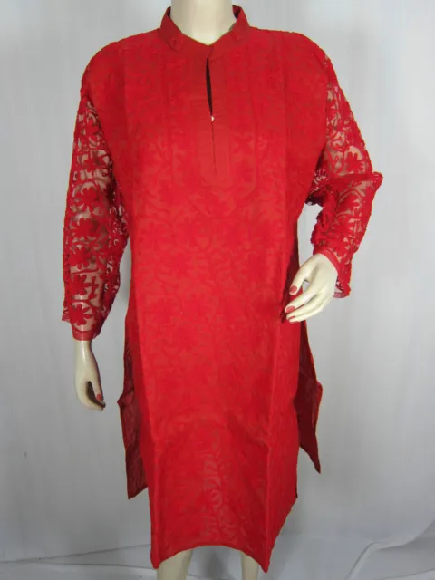 Hand Embroidered, Aari Embroidery Cotton Women Kurti Top Tunic-ALL SIZES AVAIL