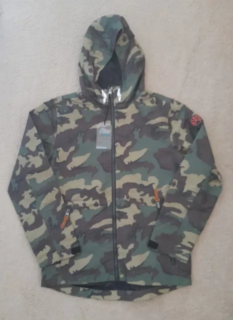 **BNWT** NEXT Boys Shower Resistant Green Camouflage Jacket. Age 11 Years.