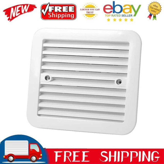 RV Fridge Vent with Fan Silent Trailer Caravan Side Air Ventilation Exhaust Fan