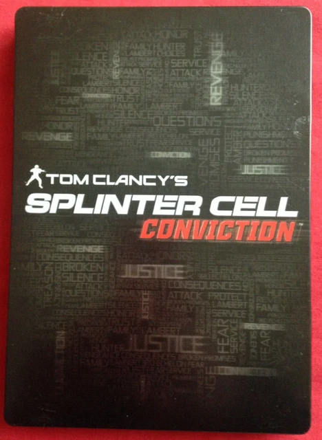 Jeu Xbox 360 : Tom Clancy's Splinter Cell Conviction + Steelbook - PAL FR, Bon état
