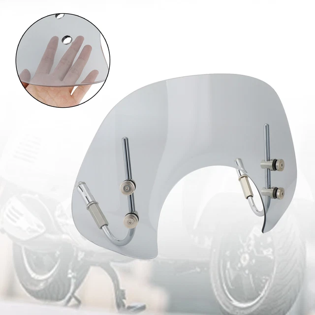 Short Windshield WindScreen fit for Vespa GTS250 GTS300 2017-2022 Gray Y8