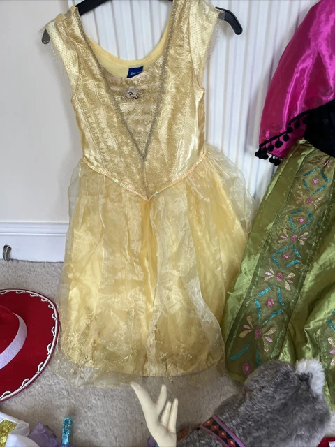 Pacchetto costumi fantasia principessa Disney X 11 età 5-6 + 7-8 accessori 7