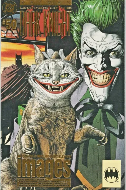 Batman Legends Of Dark Knight #50  The Joker  Gold Embossed Cover 1993  Nice!!!