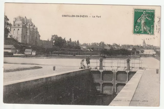 CHATILLON EN BAZOIS - Nievre - CPA 58 - Le Port