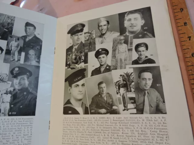 1944 WWII 18pg Wauregan Mills Connecticut Christmas Servicemens Army Navy Book