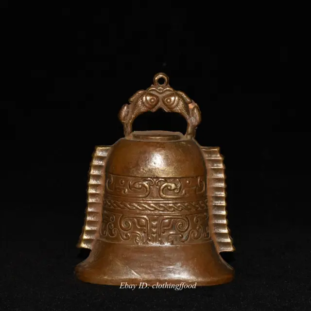 Early Collection of Pisces Pure Copper Bell and Bell Home Decoration