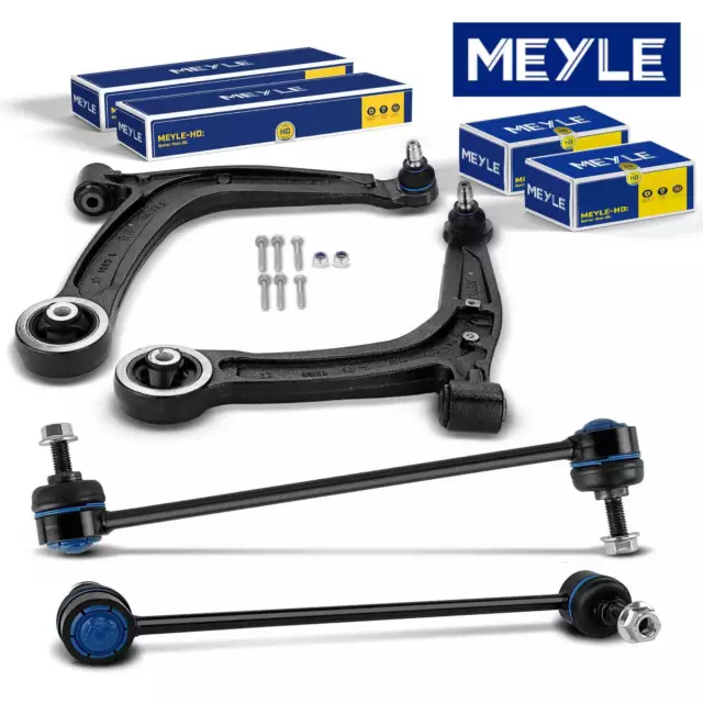 2x Original Meyle HD Brazo Transversal + Acoplamiento Abajo Delantero Para Fiat