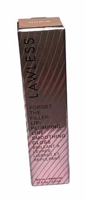 Lawless Forget The Filler Lip Plumper Line Smoothing Tinted Lip Balm NUDIE