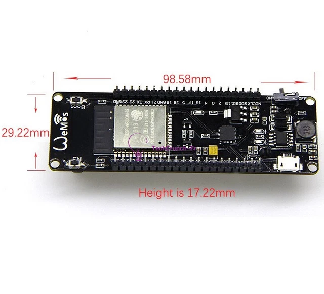 WEMOS ESP32 WIFI and Bluetooth Battery Development Tool AP STA AP+STA ...