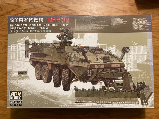 AFV CLUB 35132 Stryker M1132 1:35 Engineer Vehicle Inkl. Mine Plow ...