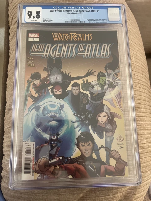 War of the Realms: New Agents of Atlas #1 CGC 9.8 1st Wave, Aero, Luna Snow