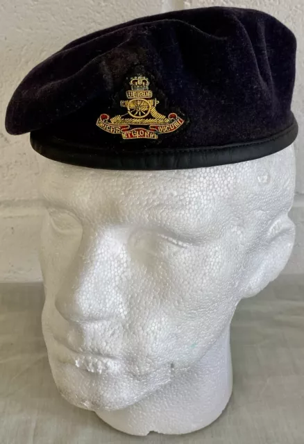 BRITISH MILITARY ROYAL Artillery Major's Beret Cap with Embroidered ...