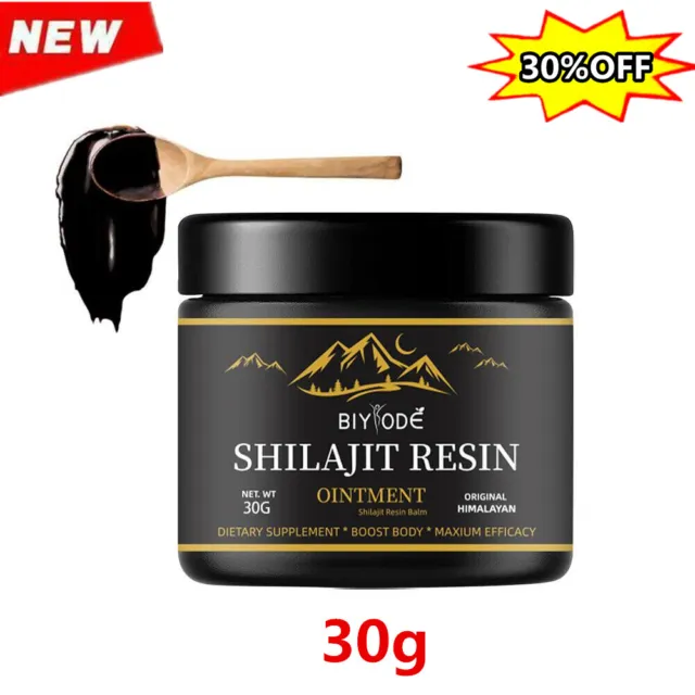 Shilajit-Organic Himalayan Resin 100% Pure Fulvic Acid & Minerals 30g UK