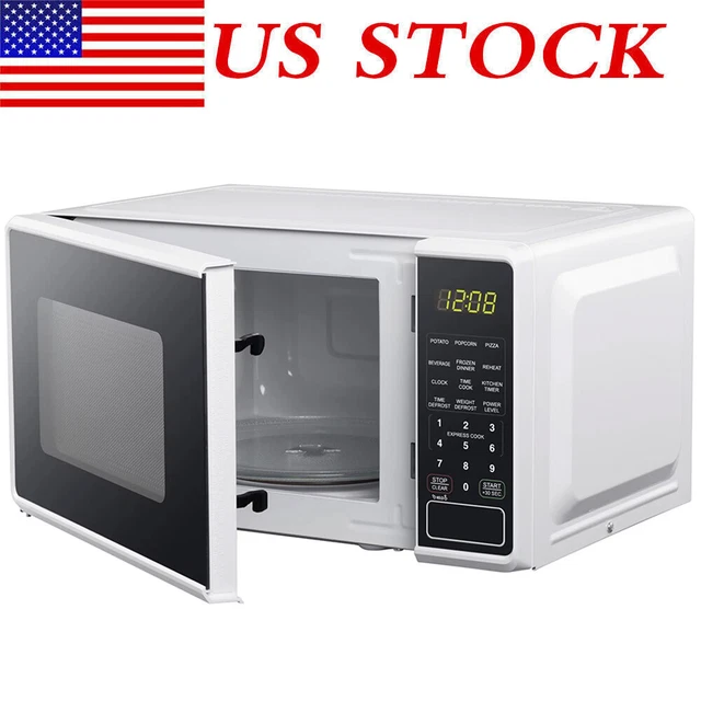 MAINSTAYS 0.7 CU ft 700Watt Compact Countertop Microwave Oven LED