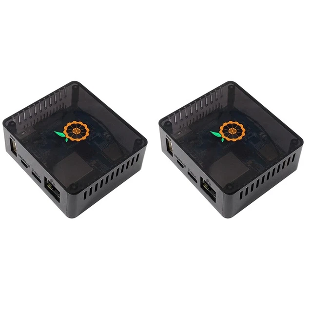 2X for Orange Pi Zero 2 ABS Black Case, Can Hold Expansion Board Togethe L4Y1