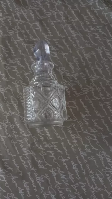 botella cristal de perfumes antigua  2