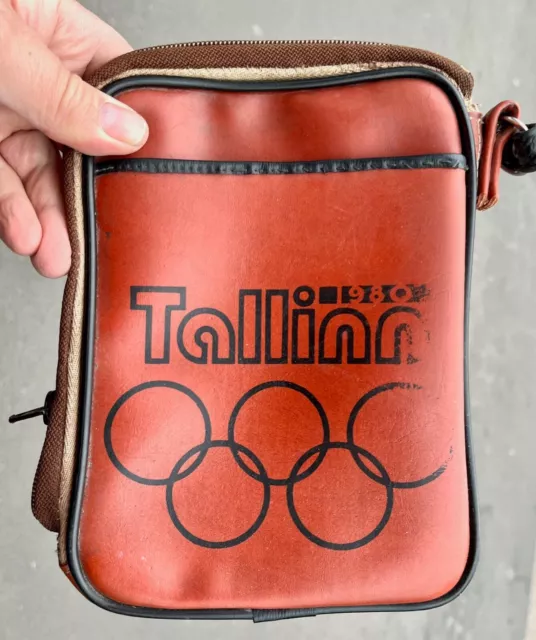 Olympique Games Tallinn 1980 Original Vintage Sport Kult-Tasche - Braun -