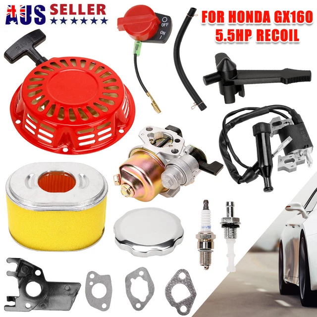CARBURETORS RECOIL SPARK Plug Filter Engine For Honda GX160 Ignition