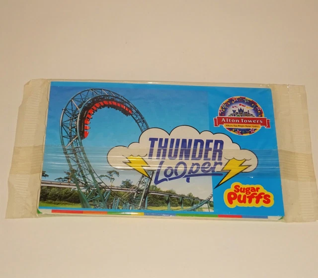 ALTON TOWERS POCKET Games Thunder Looper Sugar Puffs Cereal Toy 1994 £1