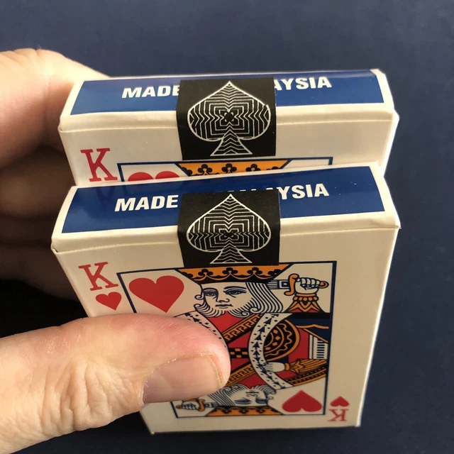 VINTAGE PLAYING CARDS Dollar Tree 2 Decks Blue Rare & New 5.00