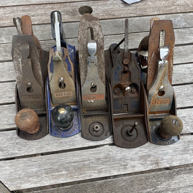 Record Acorn And Stanley Planes X 5 For Spare /repair