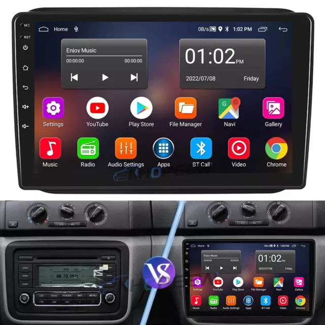 10.1" Android 13 Autoradio GPS NAVI WIFI RDS 32GB Für Skoda Fabia II 2008-2013