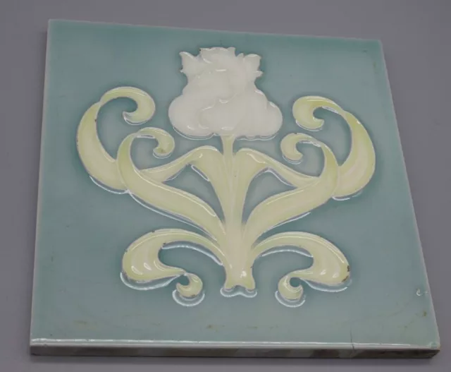 ° Tulipe RARE Flower Art Nouveau Tile Jugendstil Fliese Carreau HEMIXEM Belgium