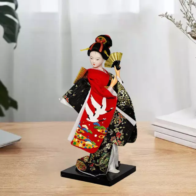 Bambola Kimono Geisha giapponese da 25 cm Figura Kabuki asiatica per