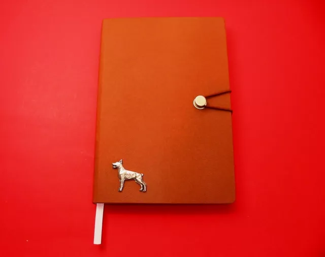 Doberman Pinscher Tan A5 Notebook Doberman Dog Journal Dog Dad Mum Doberman Gift