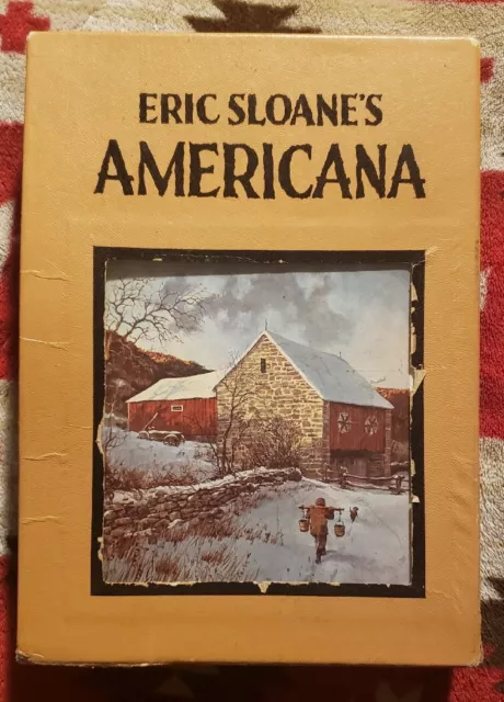 Eric Sloane's Americana: 3 Book in Sleeve Box Set  (1954-56, Hardcover) Vintage