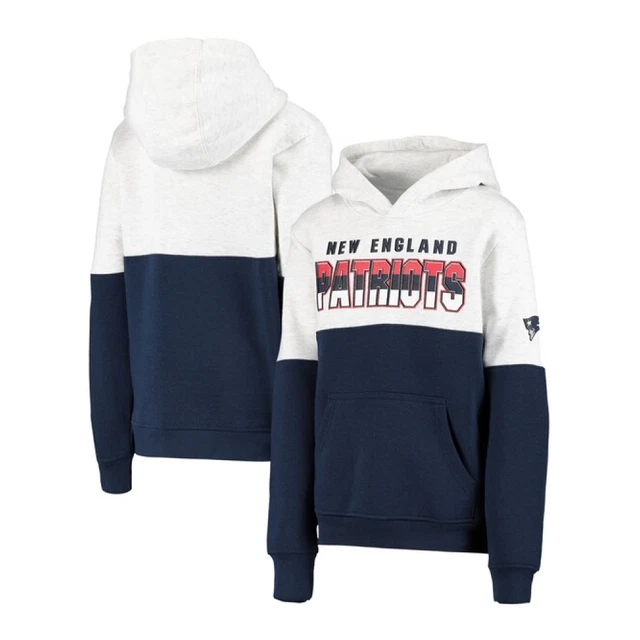 New England Patriots Hoodie (Size 10-12Y) Kid's NFL Playmaker Hood - New