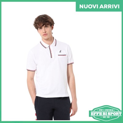 Australian Polo in piquet uomo Australian maglia con colletto t-shirt manica corta casual 