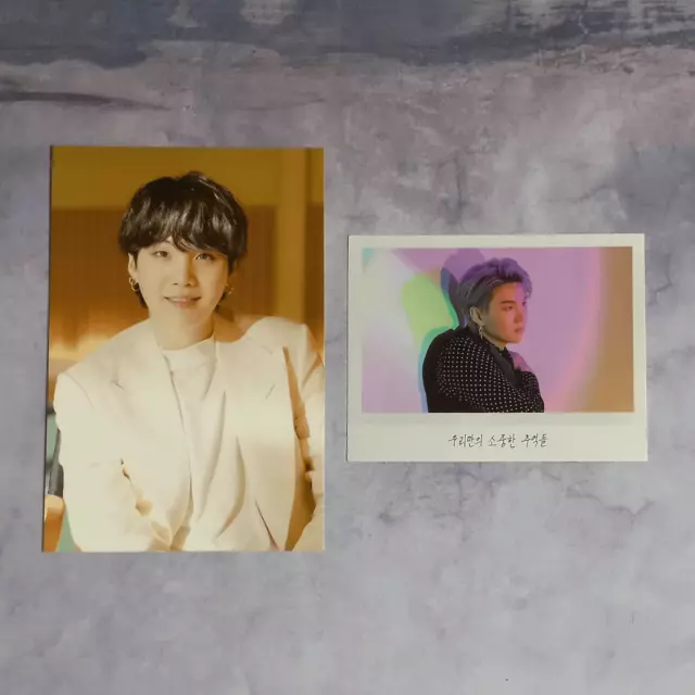 BTS MEMORIES OF 2021 DVD Postcard & 2021 Blu-ray Polaroid Photo - Suga Yoongi 2