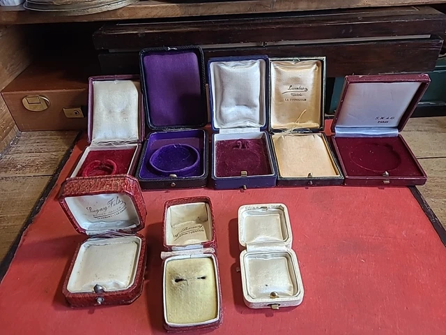 Écrin à Bijoux Ancien Châtelaine Couronne Paris Rue St Honoré XIXe - Mazaudier - Occasion