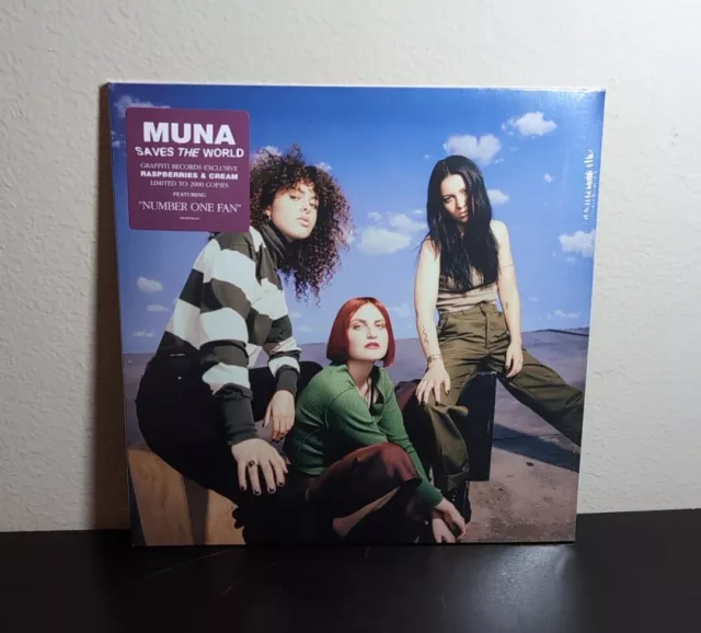 MUNA Saves The World Raspberries And Cream 12" Vinyl LP /2000 [SHIPS NOW!] 🆕 ✅