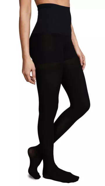 commando 298753 Women's Control Top Ultimate Opaque Matte Tights, Black, S