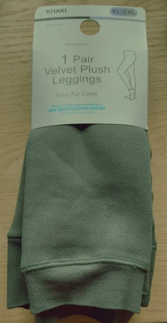 Primark Velvet Plush Faux Fur Lined Leggings FOR SALE! - PicClick UK