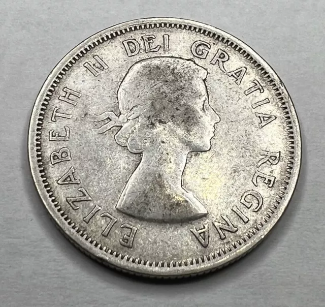1954 - Canada-  25 Cents Silver Coin - Lot #2