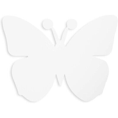 50x Formas de recorte de papel, troquelados de mariposa para manualidades infantiles, 7,5 x 6 pulgadas, blanco