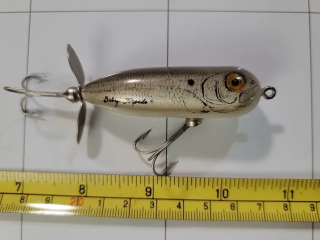 VINTAGE ORIGINAL HEDDON Baby Torpedo Giant Fishing Lure Store Display 21  $95.00 - PicClick