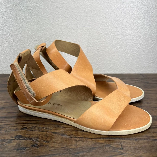 VPL By LD Tuttle Womens Leather Sandals 40 US 10 Vintage Natural Tan Ankle Strap VPL By LD Tuttle Womens Leather Sandals 40 US 10 Vintage Natural Tan Ankle Strap