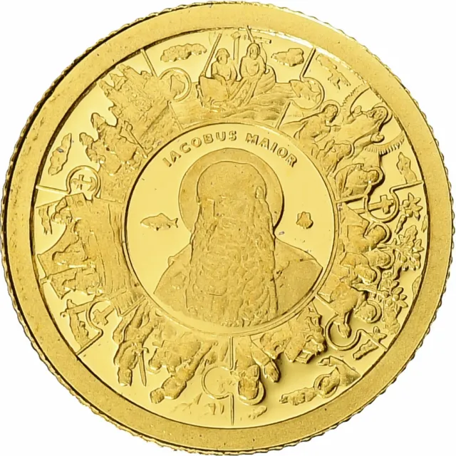 [#1271281] Tokelau, Elizabeth II, Dollar, St. James the Great, 2014, Proof, Gold