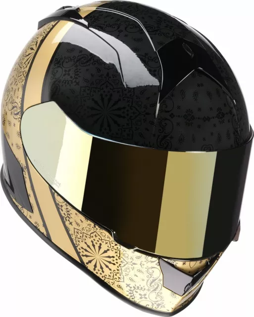 Z1R Warrant PAC Motorcycle Helmet Black/Gold